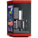 HYTE Y70 Touch Infinite ATX Mid Tower Dual Chamber PC Case, Black Cherry - Image 2