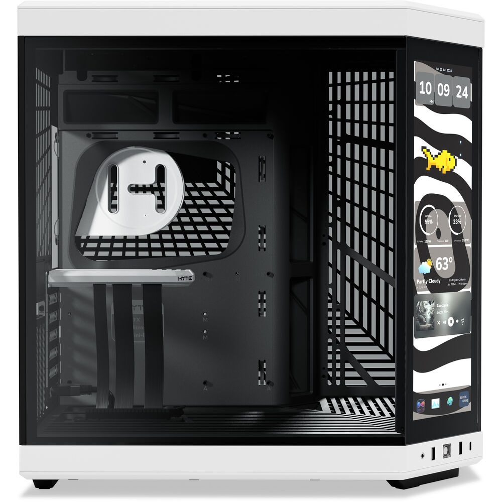 HYTE Y70 Touch Infinite ATX Mid Tower Dual Chamber PC Case, Panda - Image 3