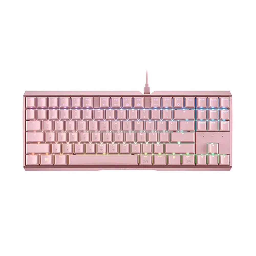 CHERRY MX3.0S Blue Switch RGB TKL Mechanical Gaming Keyboard - Pink