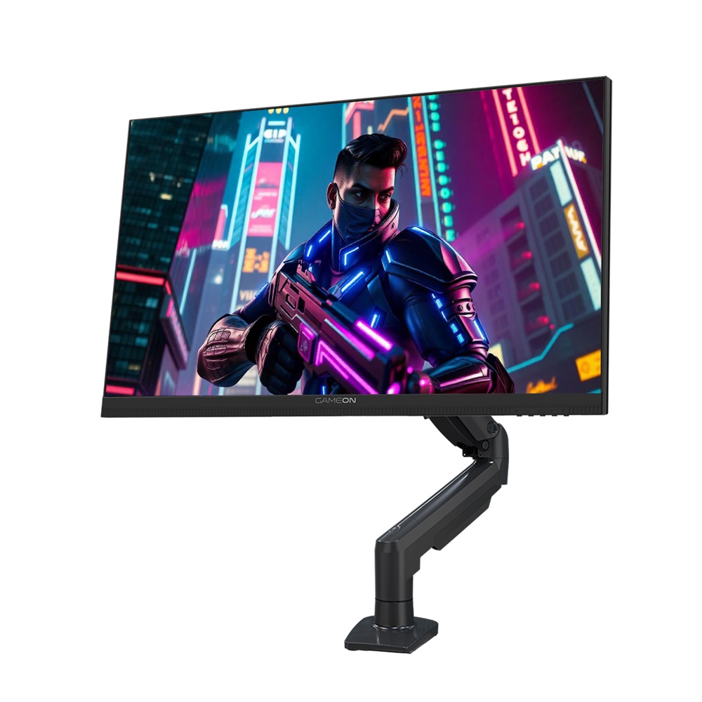 GameOn 24" GOM24FHD190 Midnight Pro X Series FHD, 190Hz, 0.5ms, Fast IPS, Speaker Gaming Monitor (Support PS5) with Table Mount Stand - Black - Image 3