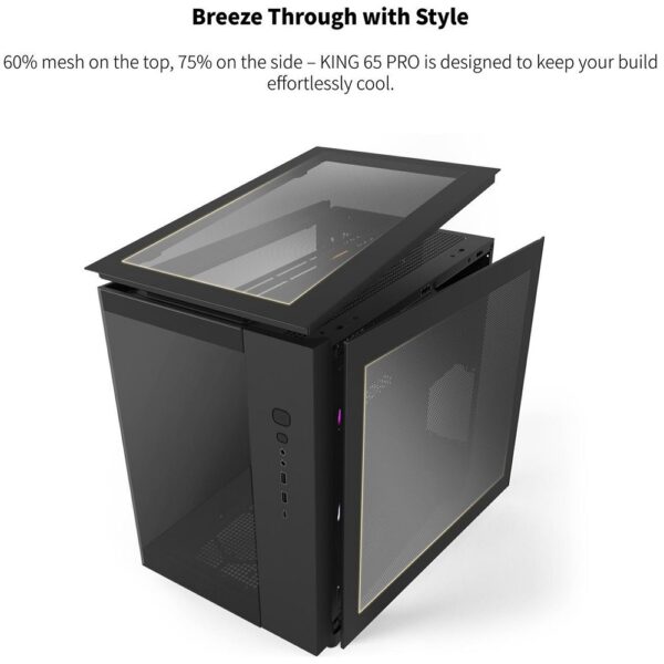 Montech King 65 Pro - Black, ATX Mid Tower Case, 3 Fans - Image 2