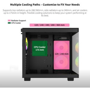 Montech King 65 Pro - Black, ATX Mid Tower Case, 3 Fans - Image 4