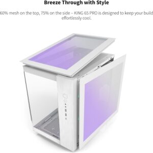 Montech King 65 Pro - White, ATX Mid Tower Case, 3 Fans - Image 2