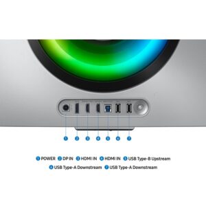 SAMSUNG 34" Odyssey OLED G8 DG852 Curved 0.3ms 175Hz Ultra-WQHD HDMI 2.1 Speaker HDR UltraWide Smart Gaming Monitor, 34G8, Silver - Image 7
