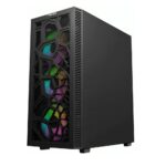 Twisted Minds 03 Spider Mid Tower Gaming Case - Black, 3-Fans - Image 2
