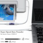 USB-C 4.0 Coupler Joinder Adapter | Sleek Metallic Finish. USB TYPE-C Female - Female - Image 2