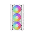DeepCool CH560 Digital Tempered Glass Mid-Tower PC Case, 4-Fan (White) - Image 2