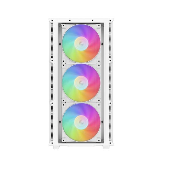 DeepCool CH560 Digital Tempered Glass Mid-Tower PC Case, 4-Fan (White) - Image 2