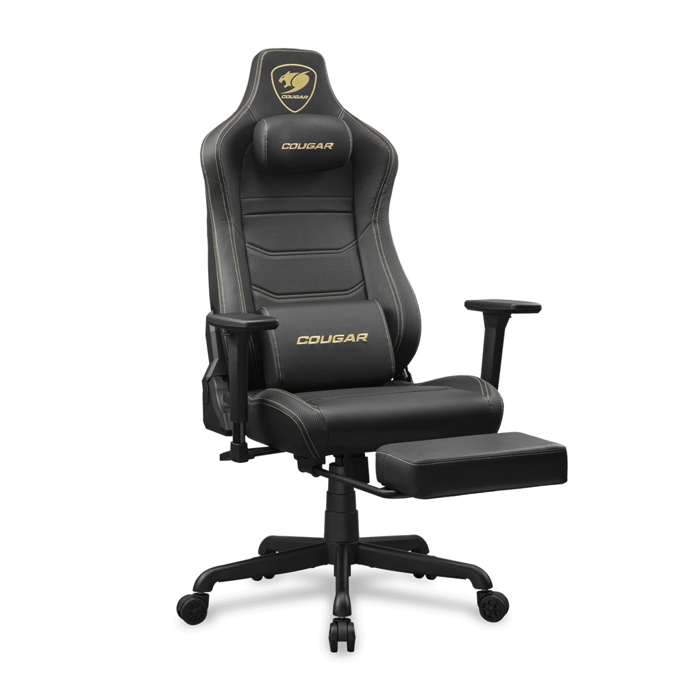 COUGAR Armor EVO S Gaming Chair Retractable Footrest - Gold, 120kg - Image 2