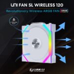 Lian Li UNI FAN SL Wireless 120 ARGB 120mm Fan - White (3-Pack) - Image 3