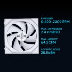 Lian Li UNI FAN SL Wireless 120 ARGB 120mm Fan - White (3-Pack) - Image 4