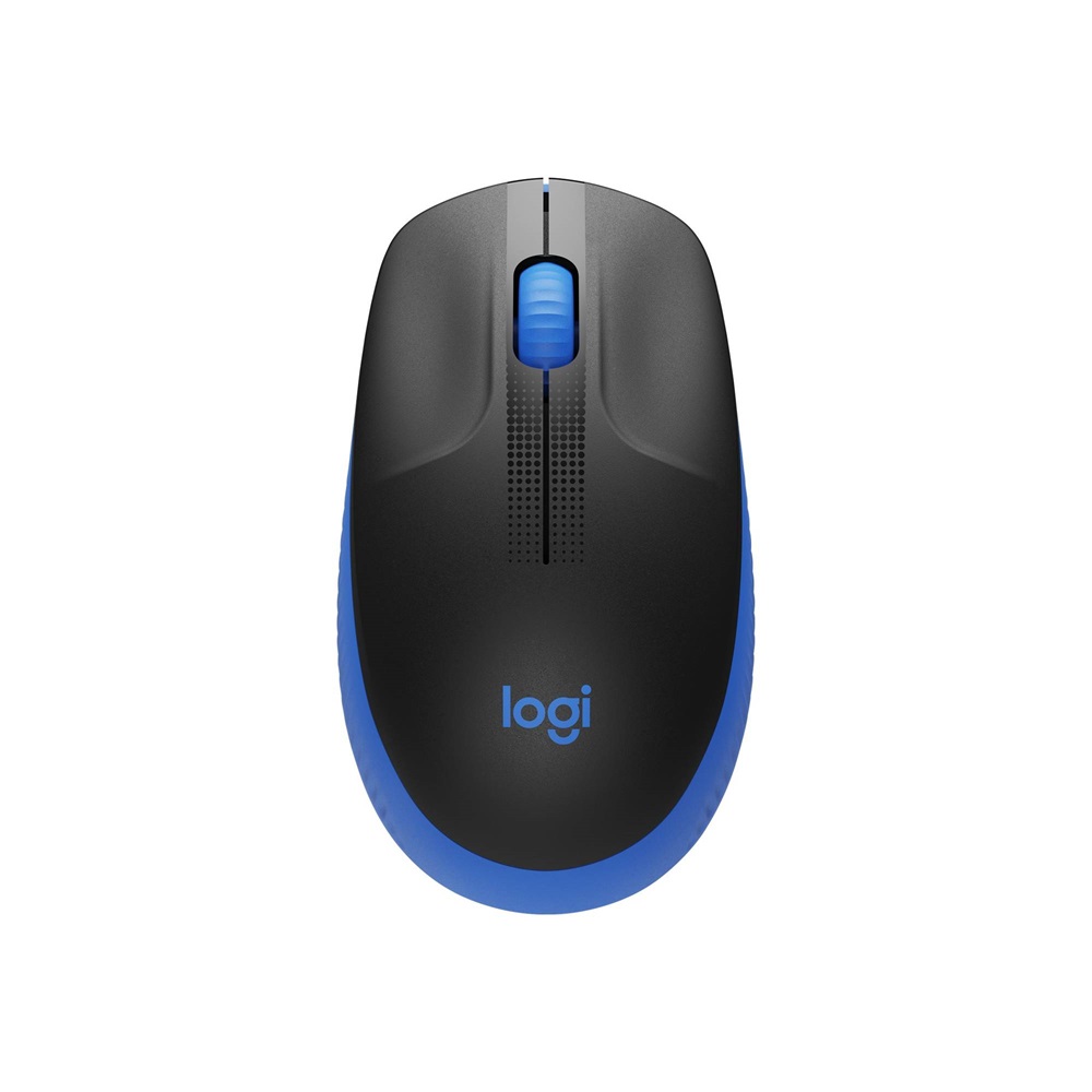 Logitech M190 Wireless Mouse Full Size, Black/Blue - Image 2