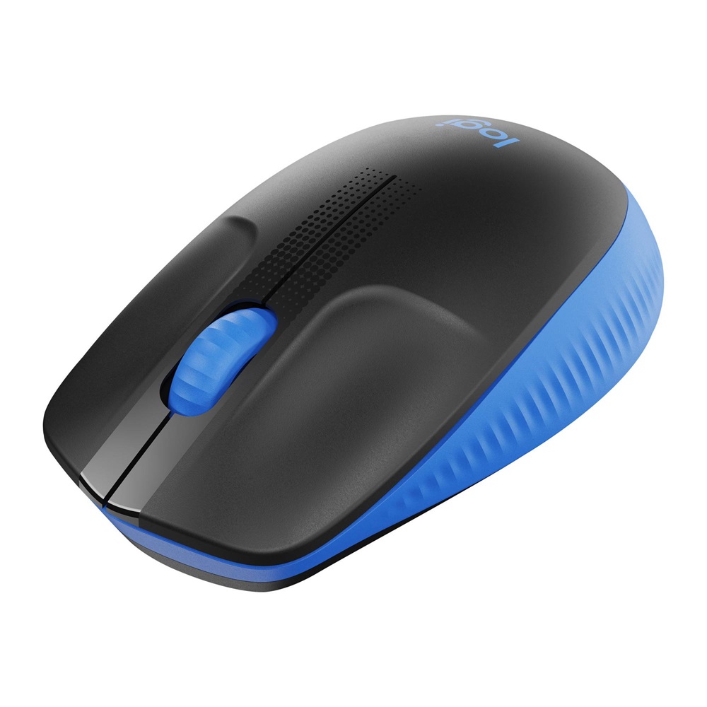 Logitech M190 Wireless Mouse Full Size, Black/Blue - Image 3