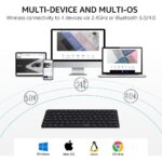 Rapoo E9050L Ultra-slim Multi-mode Multi-Device Wireless Keyboard, Arabic/English - Image 5