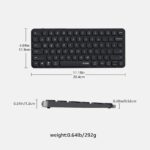 Rapoo E9050L Ultra-slim Multi-mode Multi-Device Wireless Keyboard, Arabic/English - Image 7