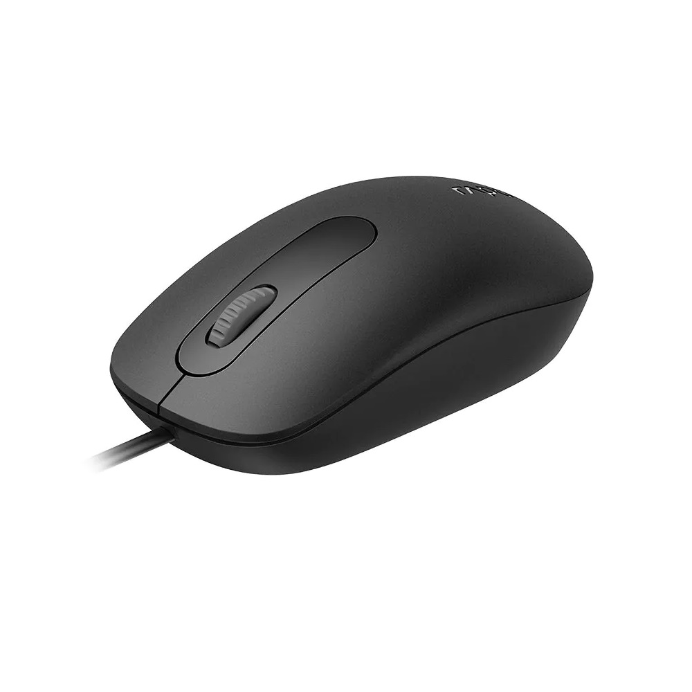 Rapoo N200 USB Wired Mouse, Black - Image 2