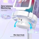 Maono DGM20 White GamerWave USB Gaming Microphone with Noise Cancellation - Image 5