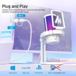 Maono DGM20 White GamerWave USB Gaming Microphone with Noise Cancellation - Image 3