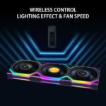 Lian Li UNI FAN SL Wireless LCD 120 ARGB 120mm Fan - Black (3-Pack) - Image 2