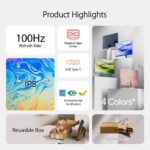 ASUS 24" VU249CFE Eye Care 100Hz 1ms IPS FHD USB-C HDMI Gaming Monitor, Black - Image 6
