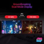ASUS 27" ROG Strix XG27UCG-W Dual mode 4K 160Hz, FHD 320Hz, 1ms Fast IPS HDR400 USB-C HDMI 2.1 Gaming Monitor, White - Image 7