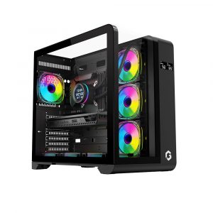 GAMEON Infinity Midnight Series ARGB Mid Tower Gaming Case - Black
