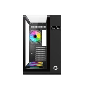 GameOn Infinity Midnight Series Mid Tower Gaming PC Case - Black (7-Fans) - Image 3