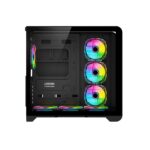 GameOn Infinity Midnight Series Mid Tower Gaming PC Case - Black (7-Fans) - Image 4