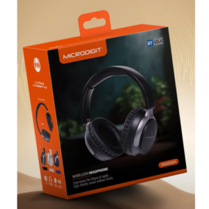 MicroDigit MS651WH Wireless BT 5.4 Headphone - Blue - Image 3