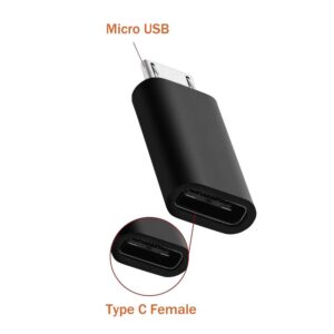 Micro USB Male to USB-C Female Adapter, Only for Charging