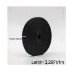 Self Adhesive Straps Cable Ties Reusable Cutting And Organizing, 1m (Black) - Image 4