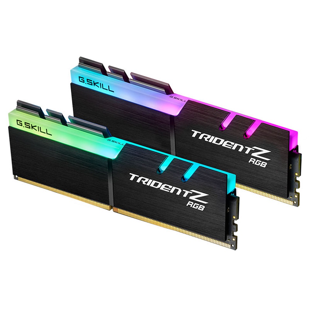 GSKILL 16GB DDR4 3600MHz RAM Trident Z RGB, (8GB x2) Kit CL18, Black