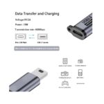 Mini USB Male to USB-C Female Adapter, Only for Charging - Image 2