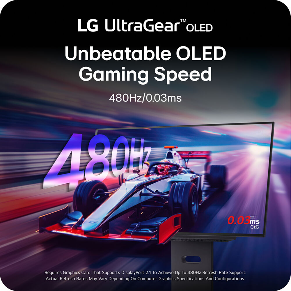 LG 27'' GX790 UltraGear OLED 480Hz 0.03ms 2K DisplayPort 2.1 Gaming Monitor - Image 2