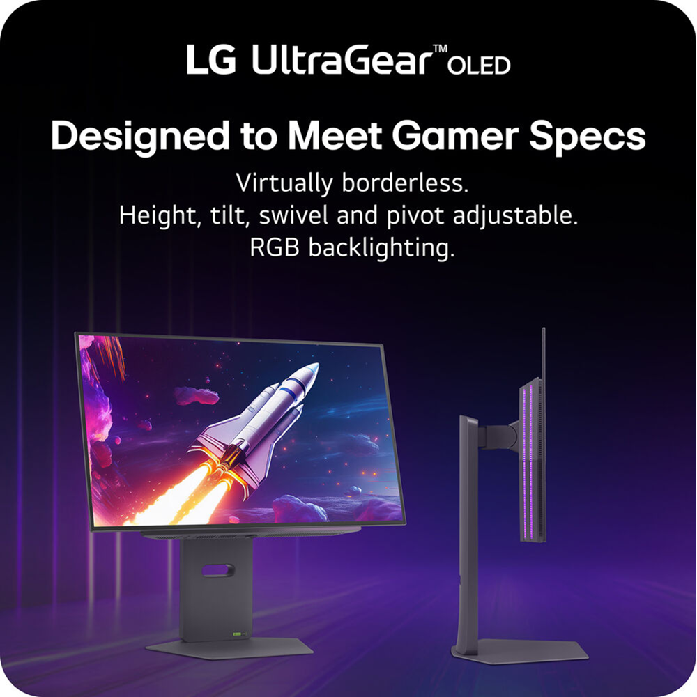 LG 27'' GX790 UltraGear OLED 480Hz 0.03ms 2K DisplayPort 2.1 Gaming Monitor - Image 4