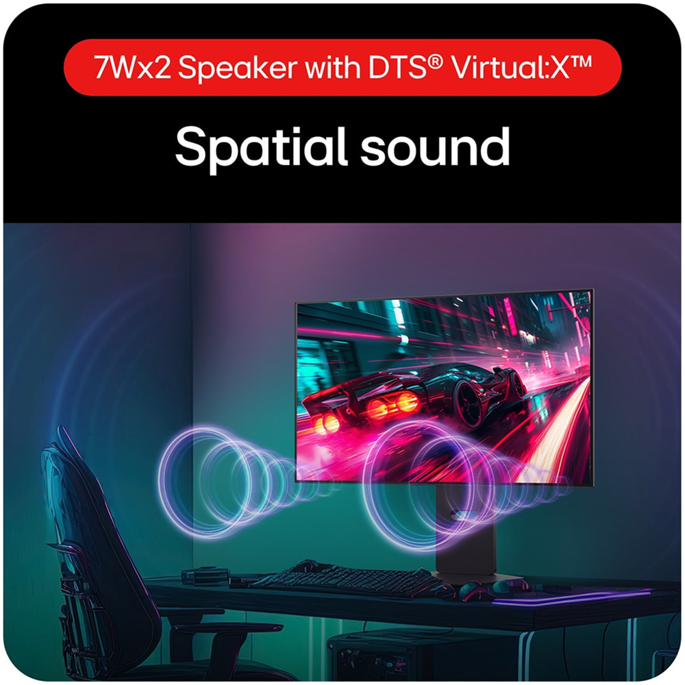 LG 32'' GS95UV UltraGear OLED Dual Mode (4K 240Hz ↔ FHD 480Hz) 0.03ms Speaker Rotatable Gaming Monitor - Image 3