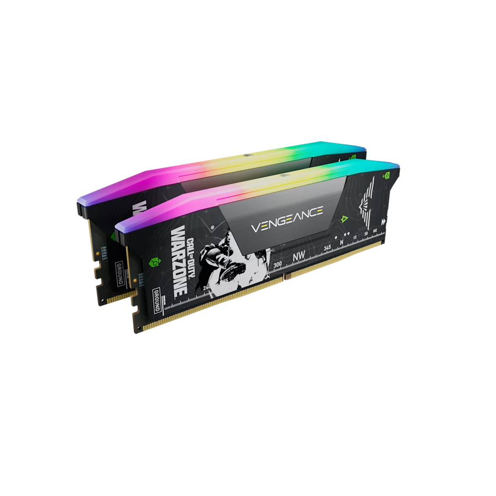 Corsair 32GB 6400MHz VENGEANCE RGB DDR5 RAM C32, 2x16GB Kit, Call OF Duty: Warzone Edition — Grey - Image 2