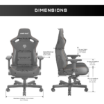 AndaSeat Kaiser 3 Series (L) - Large, Premium Ergonomic Gaming Chair  - Green - Image 9