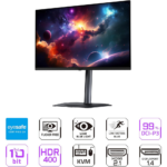 Gigabyte 27" MO27Q2 QD-OLED 240Hz 0.03ms 2K Speaker KVM HDMI 2.1 USB-C Gaming Monitor - Image 2