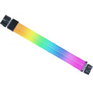 LIAN LI Strimer Wireless GPU 2x8-PIN RGB Extension 340mm Cable (PW8-1W) Black
