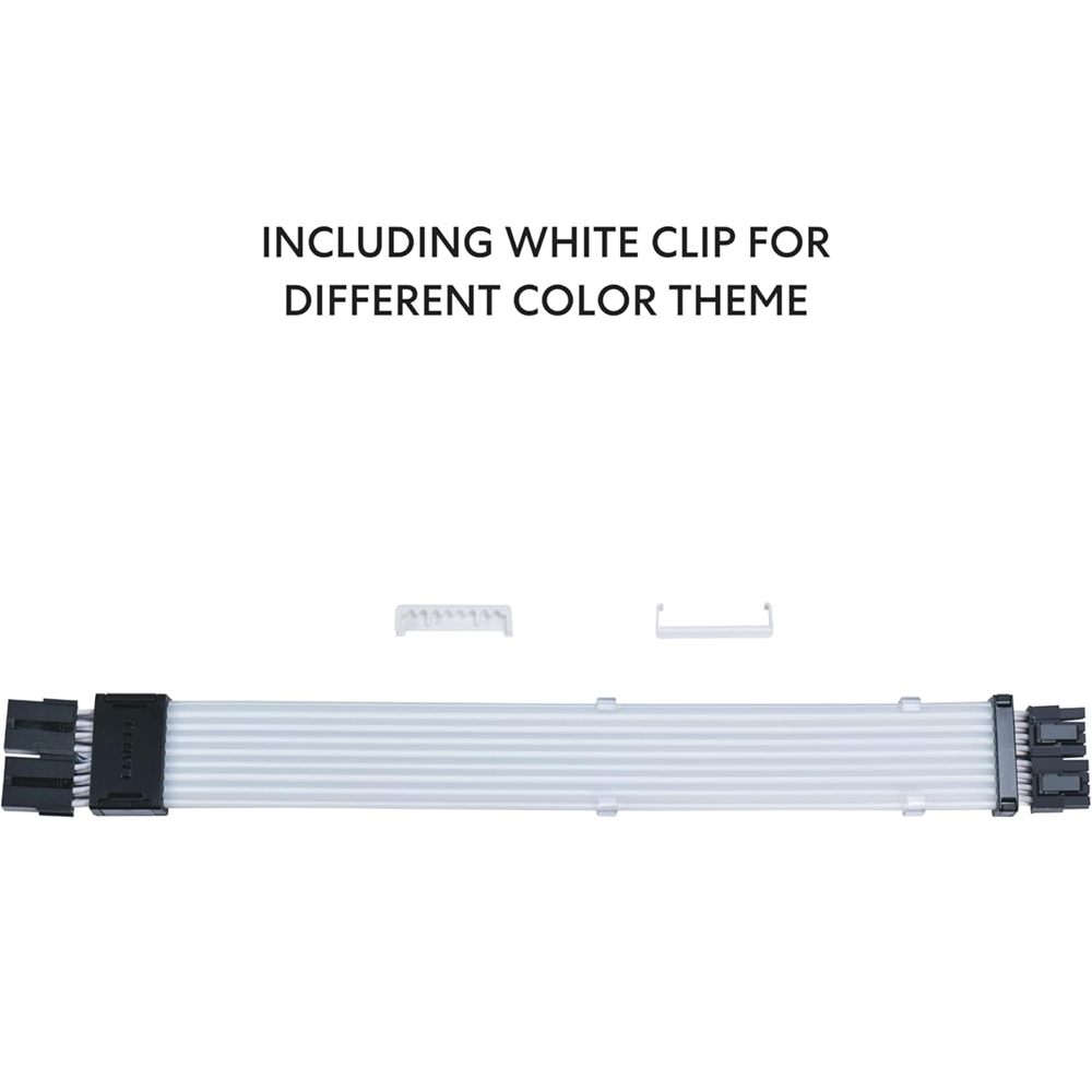 LIAN LI Strimer Wireless GPU 2x8-PIN RGB Extension 340mm Cable (PW8-1W) Black - Image 2