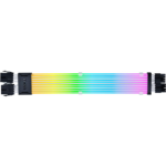 LIAN LI Strimer Wireless CPU 2x8-PIN RGB Extension 260mm Cable (PW8-1W-CPU) Black - Image 2