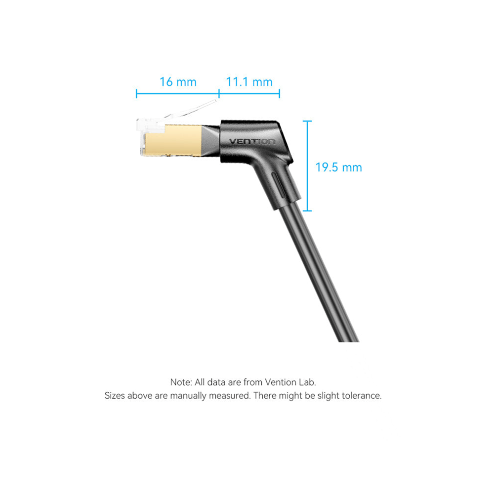 Vention IKLBI Rotatable Cat8 STP Ethernet Patch Cable 40Gbps - 3m - Image 4