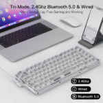 Redragon K649 ELF PRO 75% Wireless Gasket RGB Transparent Mechanical Gaming Keyboard, Crystal Switch - Image 3