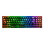 Redragon POLLUX Pro K628CTB RGB Swappable Wireless Mechanical Gaming Keyboard, Red Switch, - Black