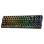 Redragon POLLUX Pro K628CTB RGB Swappable Wireless Mechanical Gaming Keyboard, Red Switch, - Black - Image 2