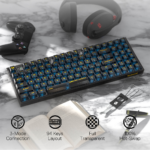 Redragon K658CTB IRELIA PRO 94 Keys Wireless RGB Mechanical Gaming Keyboard 3-Mode, Translucent Custom Switch - Image 4