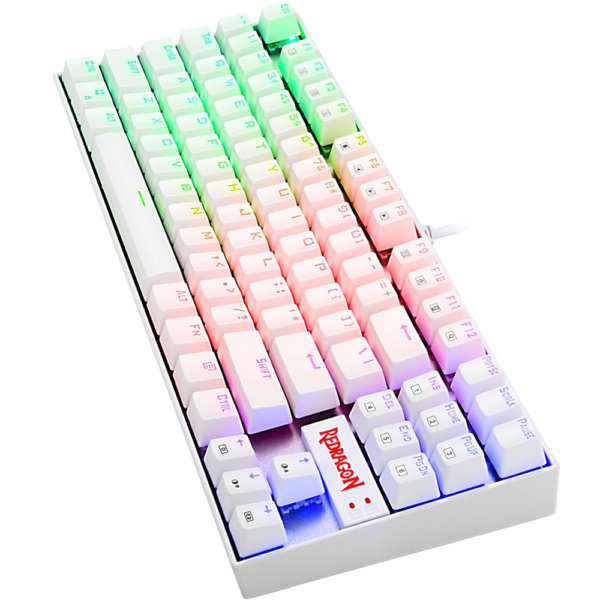 Redragon KUMARA K552W RGB TKL Mechanical Gaming Keyboard. Blue Switch, - White - Image 3