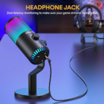 Maono DM30RGB Programmable USB Condenser Gaming Microphone - Black - Image 4