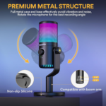 Maono DM30RGB Programmable USB Condenser Gaming Microphone - Black - Image 3